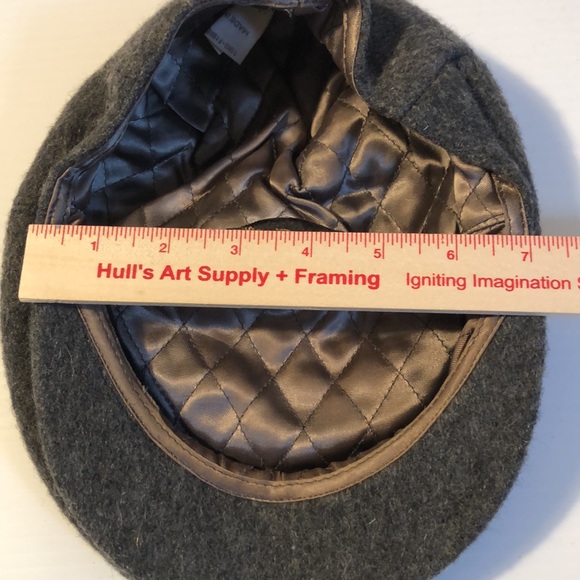 Vintage Dobbs Fifth Avenue Made in Italy Gray Wool Cap - Picture 9 of 10